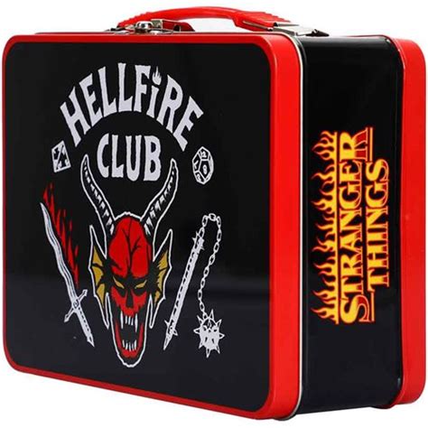 stranger things metal lunch box|hellfire lunch box.